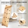 FREJSQC Solid Wood push-up Stands, portable gym accessories, strength training equipmentAsh Wood-1 view 2