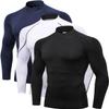 2/3 Pack Men's Compression Shirts Long Sleeve Workout Shirts Mock Turtleneck Athletic Base Layer Active Undershirts Tops view 1