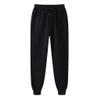 Dninmim Men Trousers Sweatpants Workout Running Sporting Clothing Men's Drawstring Full Length Pants Black XL view 1