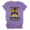 ARTECE Weekend Forecast Softball With No Chance Of House Cleaning Shirt Women Baseball Mom Tee Tops Funny Softball Lover Gift view 1