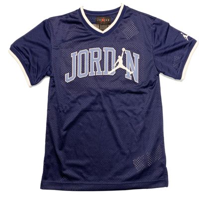 Jordan Jersey Blue Jumpman Basketball Shooter Youth Jerseys V-Neck T-Shirt (as1, Alpha, l, Regular)