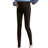 Maternity Polar Fleece Leggings Pure Cotton high Waist Elastic (as1, Alpha, x_l, Regular, Regular, Black) view 3