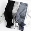 Maternity Polar Fleece Leggings Pure Cotton high Waist Elastic (as1, Alpha, x_l, Regular, Regular, Black) view 4