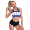 Adugen Origei Honduras Flag Honduras Flag Workout Clothes Yoga Tops Racerback Tank Top for Sport Womens M view 4