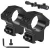 LONSEL 1'' Dovetail Scope Rings, 2Pcs High Profile & 2Pcs Medium Profile 1 Inch Scope Mount Rings for 11mm Dovetail Rails (Medium Profile - 2 Pack) view 1