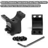 LONSEL 1'' Dovetail Scope Rings, 2Pcs High Profile & 2Pcs Medium Profile 1 Inch Scope Mount Rings for 11mm Dovetail Rails (Medium Profile - 2 Pack) view 3