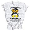 ARTECE Weekend Forecast Softball With No Chance Of House Cleaning Shirt Women Baseball Mom Tee Tops Funny Softball Lover Gift White view 1
