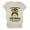 ARTECE Weekend Forecast Softball With No Chance Of House Cleaning Shirt Women Baseball Mom Tee Tops Funny Softball Lover Gift Beige view 1