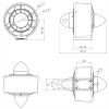 ApisQueen 12-16V U2 Mini Underwater Thruster,2.87lbs Thrust Brushless Motor view 3