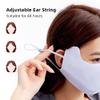 OH! ANY TIME ANY WEAR Sun Protection UPF 50+ UV Face Cover Summer Face Mask Neck Gaiter with Ear Loops SLN3M308 Light Blue view 3