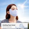 OH! ANY TIME ANY WEAR Sun Protection UPF 50+ UV Face Cover Summer Face Mask Neck Gaiter with Ear Loops SLN3M308 Light Blue view 4