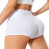 3" Shorts for Women -High Waisted Soft Spandex Biker Shorts Women Dance Volleyball Booty Shorts White S/M view 1