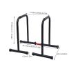 Dip Stand Station, Dip Station Functional Dip Stands Fitness Workout Dip bar Station Stabilizer Push Up Stand, Dip Bar, Adjustable Bars for Home Workout, Dip Station with 440LBS Loading Capacity view 3