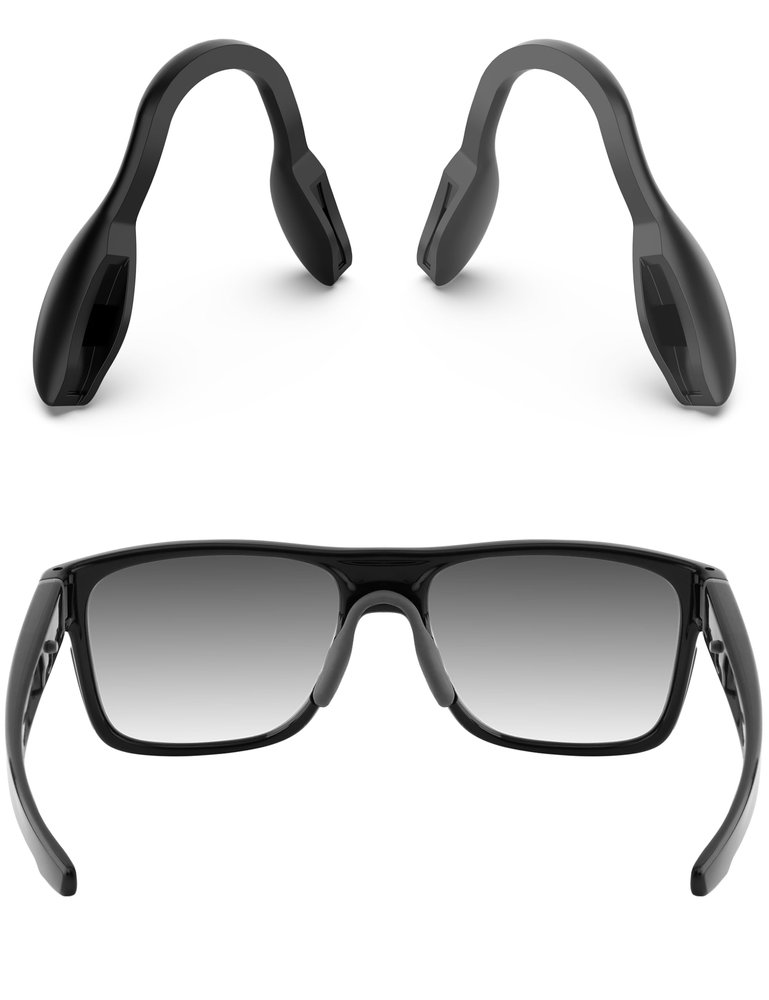 ToughAsNails 2 PCS Low Bridge Fit Replacement Nose Pads Pieces for Oakley Crossrange OO9361/Crossrange R/Crossrange XL/Crossrange Shield Sunglasses Black&Gray