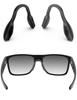 ToughAsNails 2 PCS Low Bridge Fit Replacement Nose Pads Pieces for Oakley Crossrange OO9361/Crossrange R/Crossrange XL/Crossrange Shield Sunglasses Black&Gray view 1