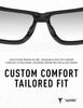 ToughAsNails 2 PCS Low Bridge Fit Replacement Nose Pads Pieces for Oakley Crossrange OO9361/Crossrange R/Crossrange XL/Crossrange Shield Sunglasses Black&Gray view 4