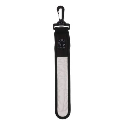 10x1.4 inch Backpack Reflective Strip Cycling Hiking School Bag LED Reflector Light Night Safety Warning Bag Tag (Silver)