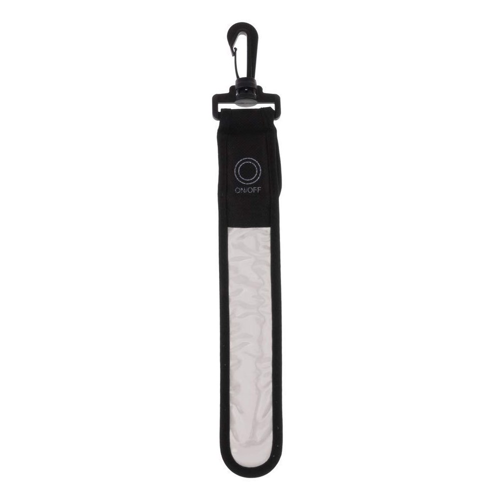 10x1.4 inch Backpack Reflective Strip Cycling Hiking School Bag LED Reflector Light Night Safety Warning Bag Tag (Silver)