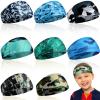 Haull Boys' Athletic Sweatbands - Elastic Hairbands for Sports like Football, Basketball (Camouflage) view 1