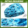 Haull Boys' Athletic Sweatbands - Elastic Hairbands for Sports like Football, Basketball (Camouflage) view 2