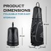MOCTOUR Golf Travel Bags for Airlines with Wheels & ABS Hard Case Top, Protect Your Clubs, Waterproof 1680D Oxford Fabric and Oversize Tank Wheels, Lightweight and Easy to Maneuver (Black) view 3