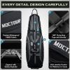 MOCTOUR Golf Travel Bags for Airlines with Wheels & ABS Hard Case Top, Protect Your Clubs, Waterproof 1680D Oxford Fabric and Oversize Tank Wheels, Lightweight and Easy to Maneuver (Black) view 4