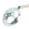 Serrated Wooden Handle Galvanized Steel Ice Fishing Skimmer Colander 34cm/13.4in Long, Perfect for Ice Fishing view 3