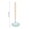 Serrated Wooden Handle Galvanized Steel Ice Fishing Skimmer Colander 34cm/13.4in Long, Perfect for Ice Fishing view 4