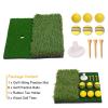 Golf Hitting Mat-Golf Mat,Artificial Turf Golf Hitting Mats Practice with 6 Golf Balls, 1 Golf Tees, Golf Hitting Training Aids,Turf Grass Mat for Golf Practice for Home Use or Outdoor Backyard view 2