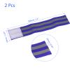 M METERXITY 2 Pack Reflective Bands - Safety Reflector Tape Strip, High Visibility Reflective Running Gear, Apply to Cycling Running Night Walking(10x2 Inch, Blue) view 4
