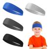 Sibba 4 Pcs Football Sports Fan Headband Basketball Long Hair Bands Baseball Gear Gym Workout Black White Sweatbands Running Yoga Athletic Bandana Nursing Women Men Male Outdoors Accessories view 2
