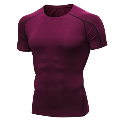 Cambkatl Men's Compression Shirts Short Sleeve Workout Running Gym Tops Slim Fitted Sports Base Layer Athletic Undershirts