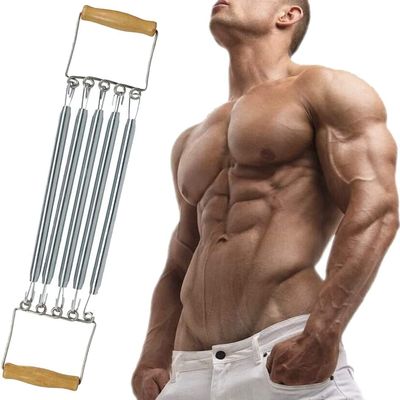 Saini Medicos Chest Pull Expander, Chest Expander Exerciser, 5 Spring Expander, (Multicolor)