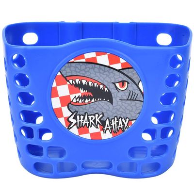 Kids Scooter Front Basket, Cute Outdoor Shopping Holder, Blue Cycle Basket for Children in Shopping, Outdoor Activities, School Commute, Park Outings