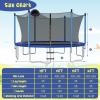 Goplus Outdoor Trampoline, 12FT 14FT 15FT 16FT ASTM Approved Trampoline w/Basketball Hoop, Enclosure Net, Safety Pad, Ladder, Recreational Trampoline for Kids and Adults (Internal-Net, 14 FT) view 2