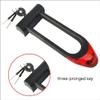 DULASP Anti-Theft Lock Bike U-Lock Heavy Duty Bike U Lock Bicycle Cycling Steel Bicycle Security Lock Bike Motorcycle Bicycle Security Lock Bicycle U-Shaped Lock view 3