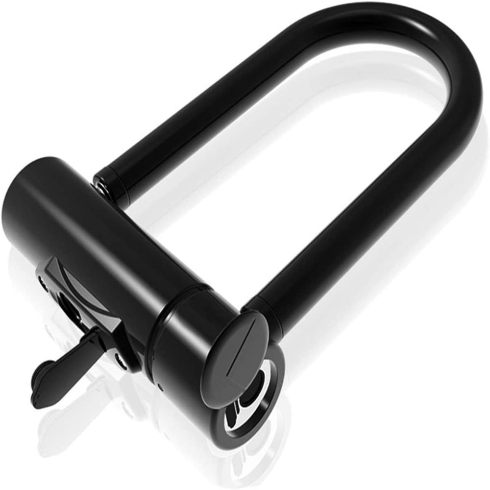 DULASP Bike U-Lock Heavy-Duty U-Shaped Electronic Fingerprint Lock Padlock USB Rechargeable Charging Key for Scooter Bicycle Glass Door U-Lock