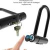 DULASP Bike U-Lock Heavy-Duty U-Shaped Electronic Fingerprint Lock Padlock USB Rechargeable Charging Key for Scooter Bicycle Glass Door U-Lock view 4