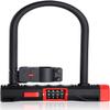 DULASP Bike U-Lock Password Code Bicycle U Lock Anti-Theft Road Bike Motorcycle Bike U Lock Steel Safety Heavy Duty Bicycle U-Locks U-Lock view 1