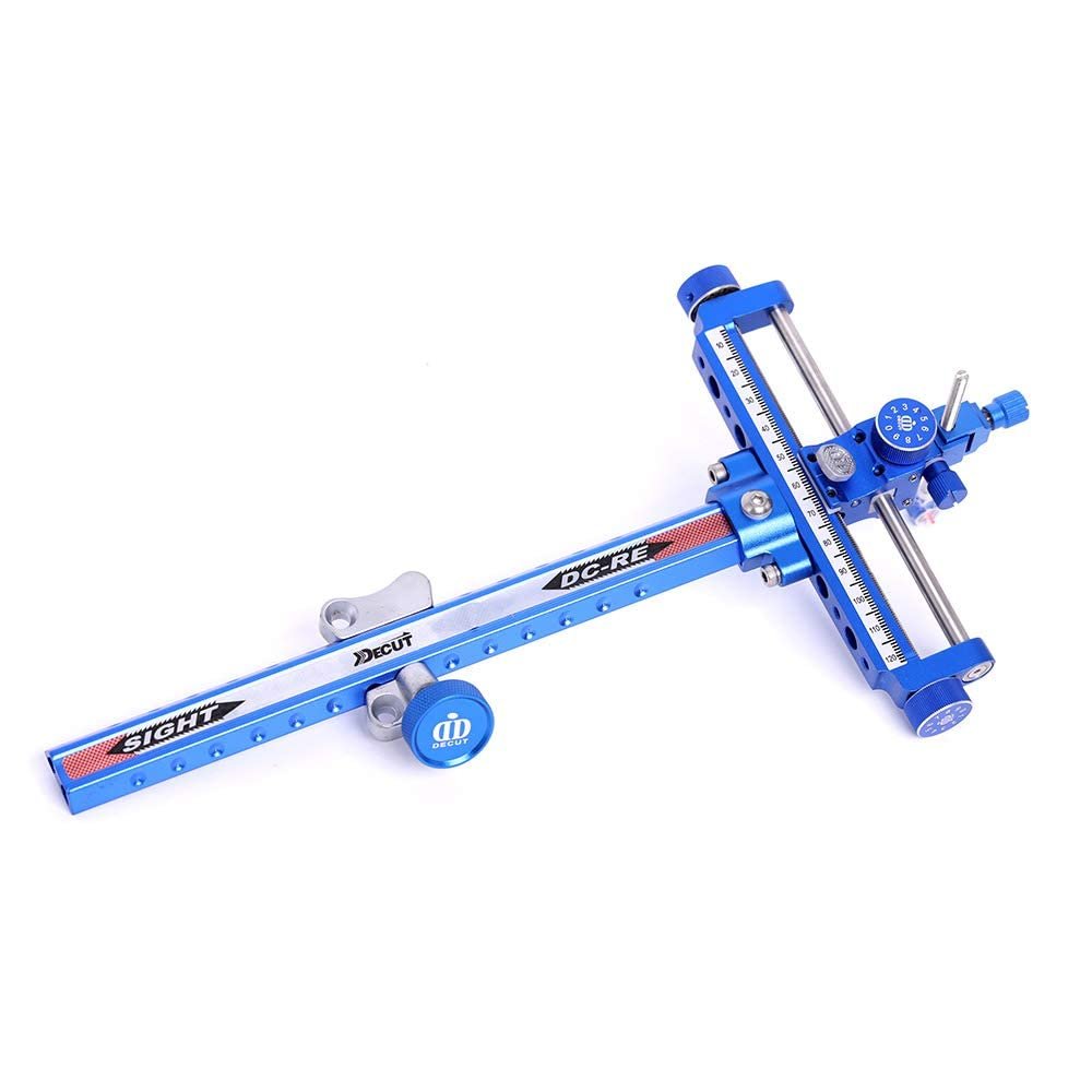 Recurve Bow Sight Archery Sights Aluminum Sight for Hunting Target Shooting Bow Accessory Blue