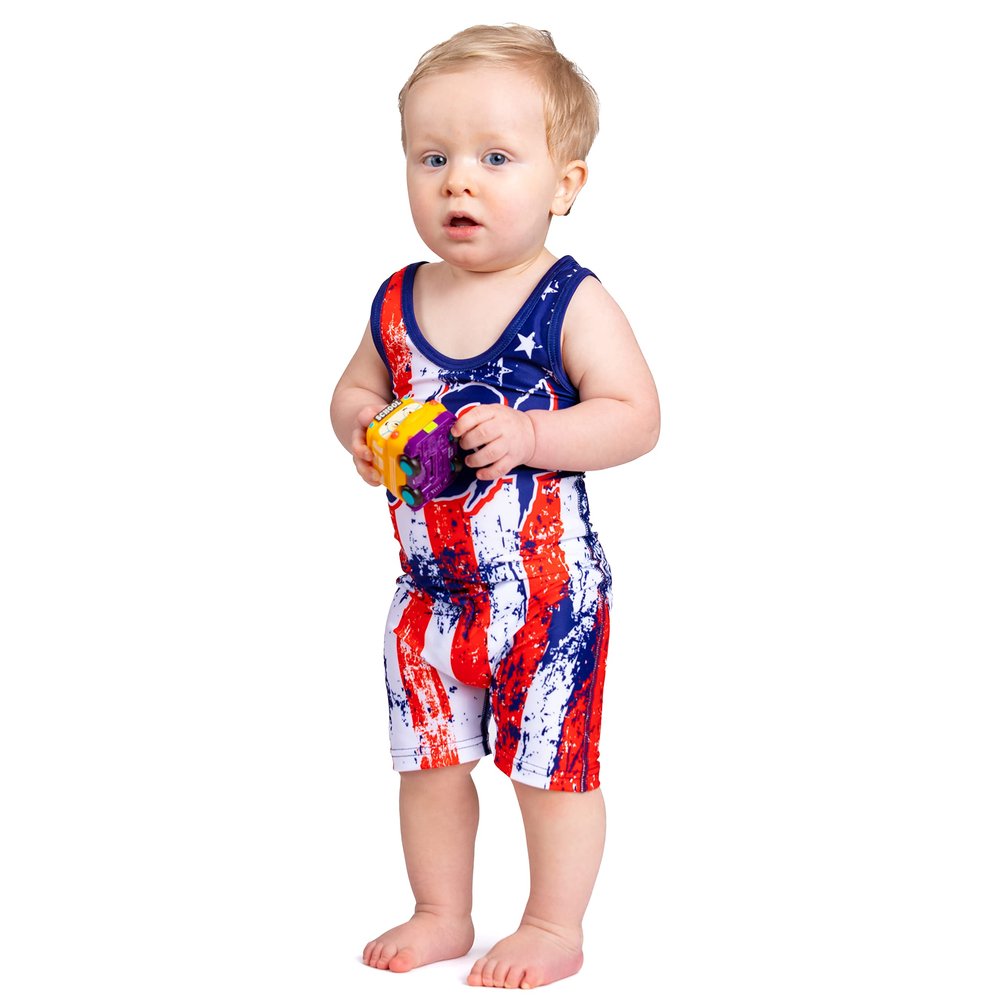 KO Sports Gear - Baby Wrestling Singlet (USA, 1 Year Old)