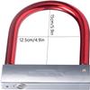 DULASP Anti-Theft Lock Bike U Lock Heavy Duty U Lock with Keys for Bikes Electric Bikes and Scooters Internal Bicycle U-Shaped Lock view 4