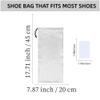 GONGKANGYUAN 4 Pack Shoe Bags for Travel Satin Fabric Shoe Bag with Drawstring for Men Women Travel Protecting Storing Shoes view 2