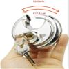 DULASP U Lock for Bicycle Stainless Steel Anti-Theft Padlock Large Round Discus Lock for Warehouse Door Bicycle Anti Theft Lock with Key Bike Lock view 2