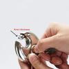 DULASP U Lock for Bicycle Stainless Steel Anti-Theft Padlock Large Round Discus Lock for Warehouse Door Bicycle Anti Theft Lock with Key Bike Lock view 3