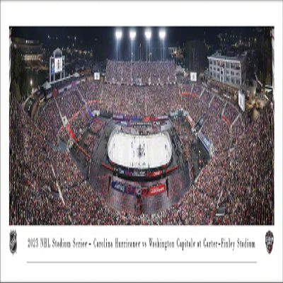 2023 NHL Stadium Series, Washington Capitals vs Carolina Hurricanes - Unframed 40 x 13.5 Poster by Blakeway Panoramas