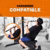 Bells of Steel Multi-Grip Curl Bar Cable Attachment, Commercial and Home Gym, Non-Slip Grip Tricep Barbell, LAT Bar Pull Down Attachment - 25mm Diameter view 3
