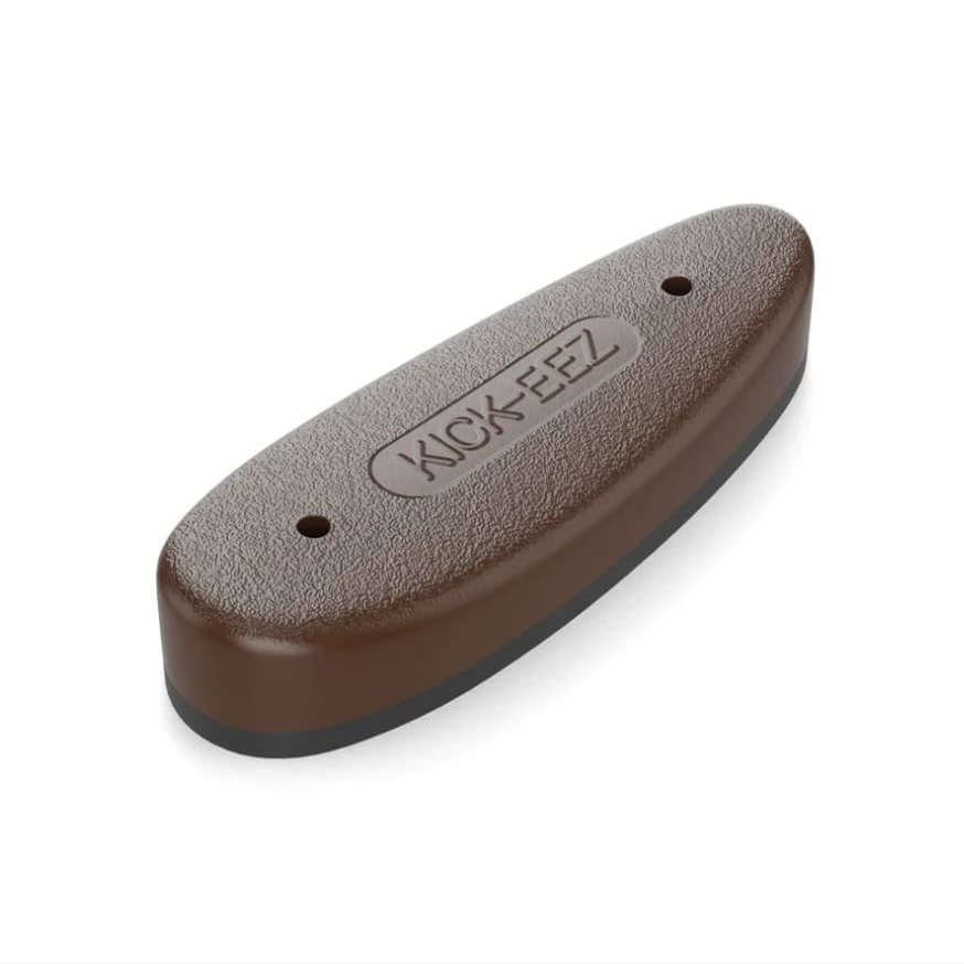 KICK-EEZ All Purpose Grind-to-Fit Recoil Pad - Screw-On Sorbothane Buttstock Pad for Shotguns & Rifles - 2" x 5 5/8", Thickness 1/2", Brown - Made in USA
