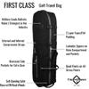 CaddyDaddy First Class Military Grade Ballistic Nylon Travel Cover with EVA Dense Foam Top Padding 2 Year Full Replacement Coverage Self Standing Base XL Wheels Case for Transporting Clubs on Airlines view 4