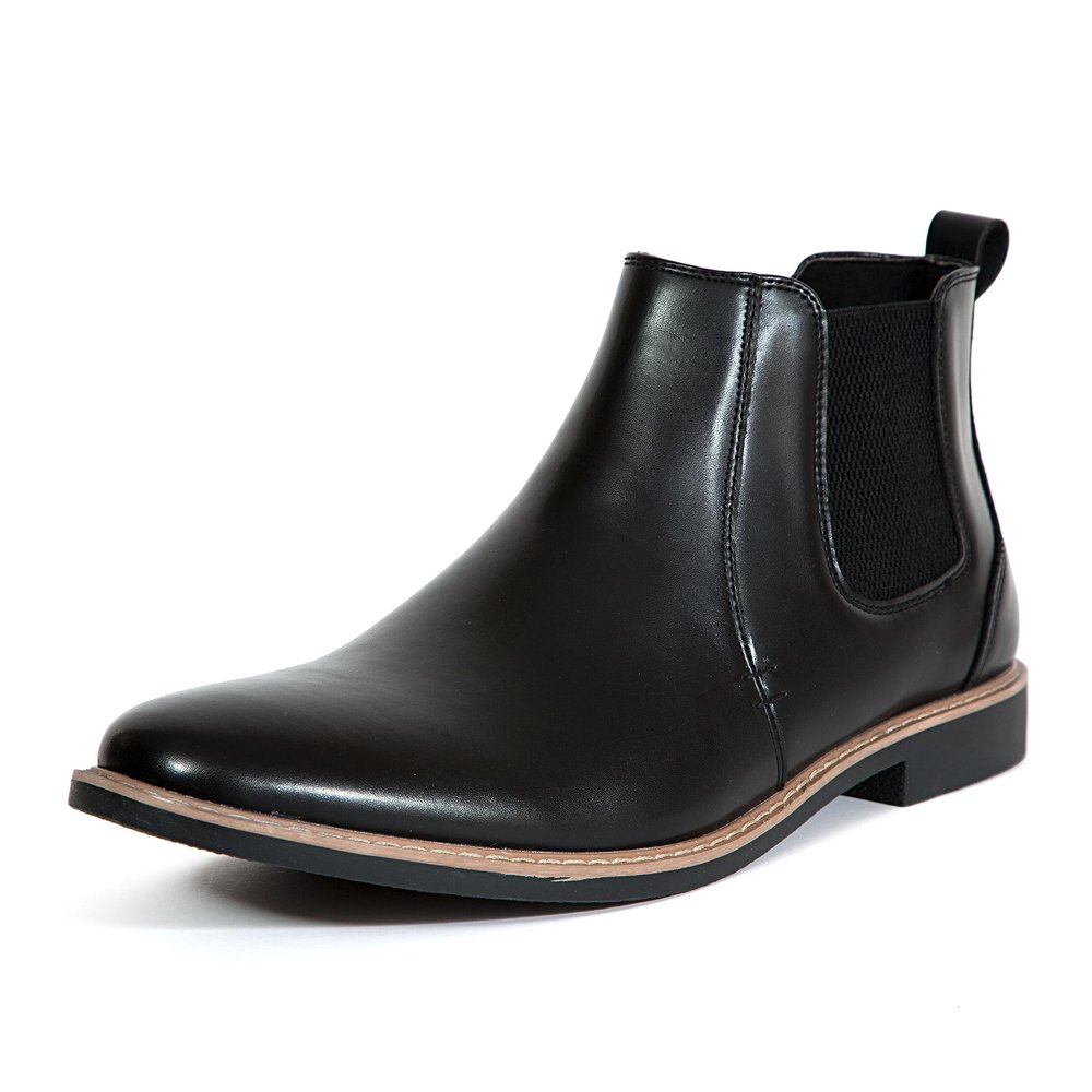 Deer Stags Men's Router Dress Comfort Chelsea Boot, Black, 9
